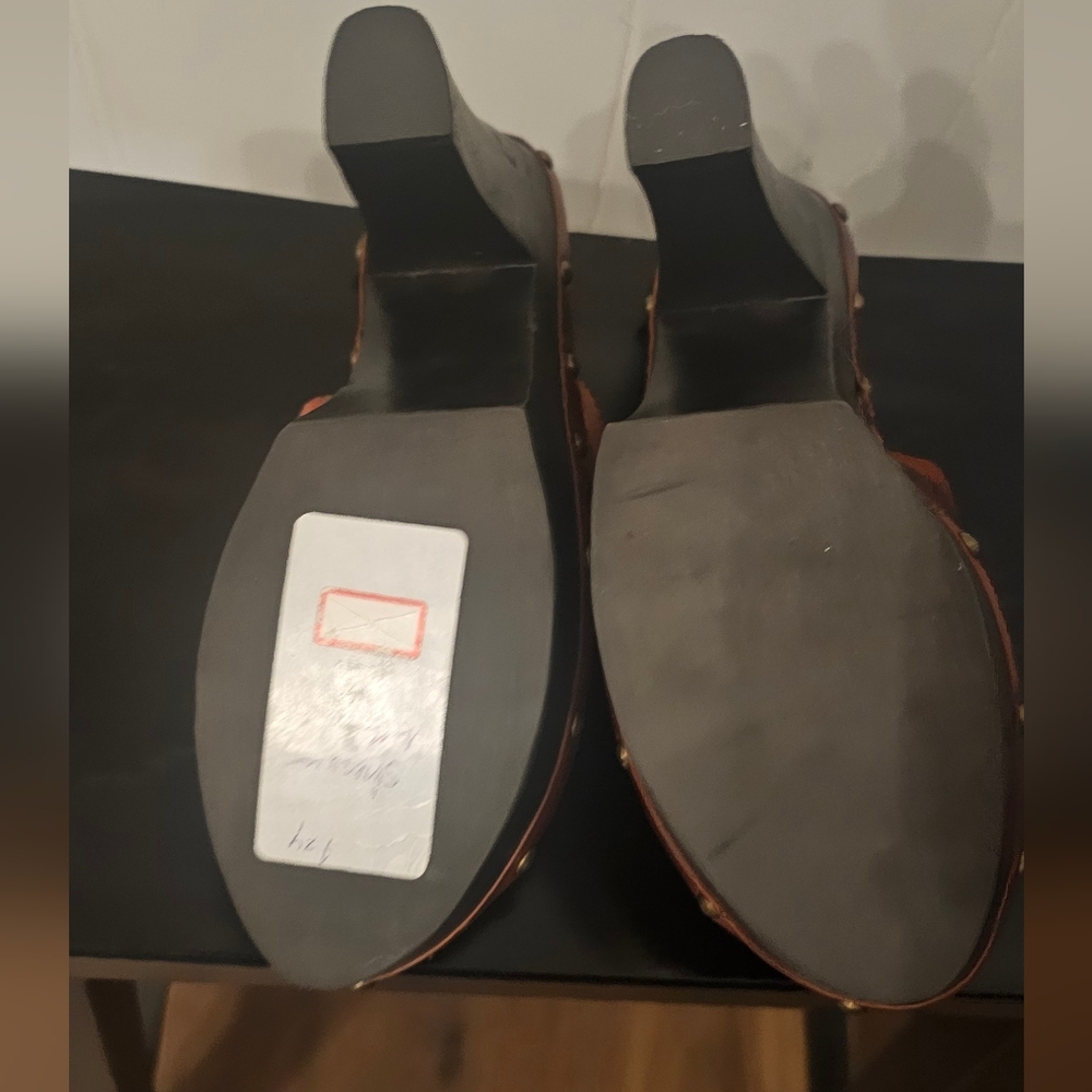 Steven Multicolor Suede Open-Toe Mules 10 - Picture 6 of 10